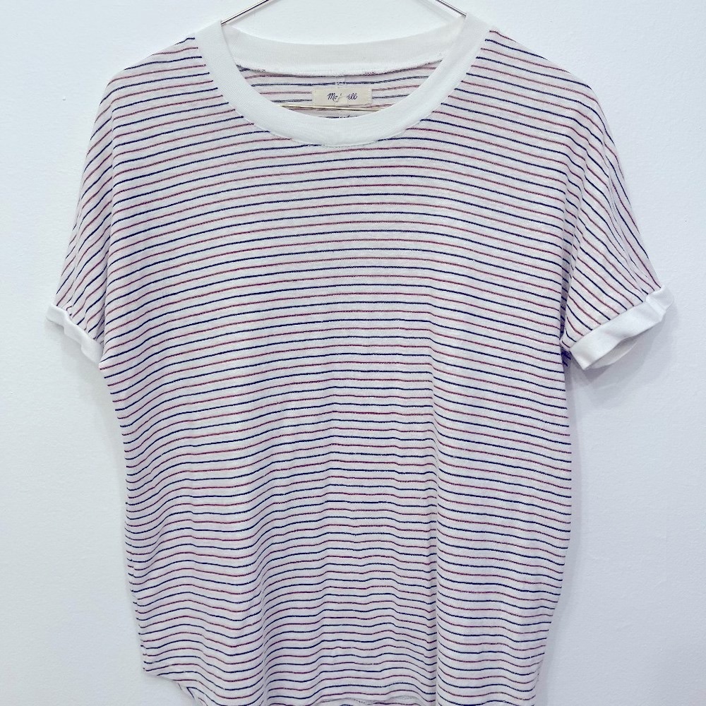 Madewell - Striped Ringer Tee - Cotton - Size Small